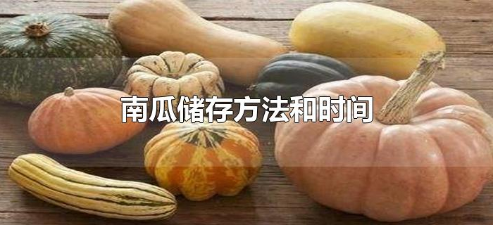 南瓜储存方法和时间