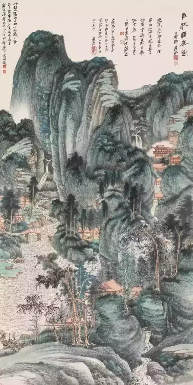 张大千的高清山水画作品赏析（张大千的十大代表作）(15)