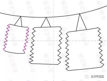 画一幅简单的灯笼怎么画（一步一步免费教你画灯笼）(9)