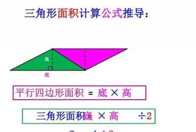 ​三角形的面积公式是什么，三角形的面积公式是什么中文？