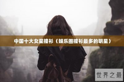 ​中国十大女星撞衫（娱乐圈撞衫最多的明星）