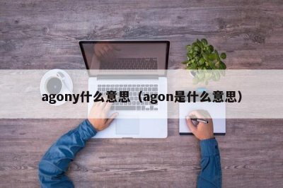 ​agony什么意思（agon是什么意思）