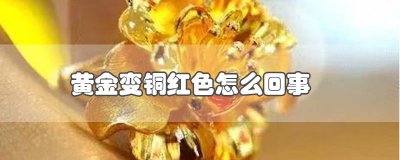 ​铜怎样变黄金色 黄金变铜红色怎么办