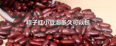 ​红豆包粽子需要泡多久 大红豆包粽子要泡多久