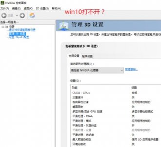 ​win10 nvidia控制面板打不开怎么办