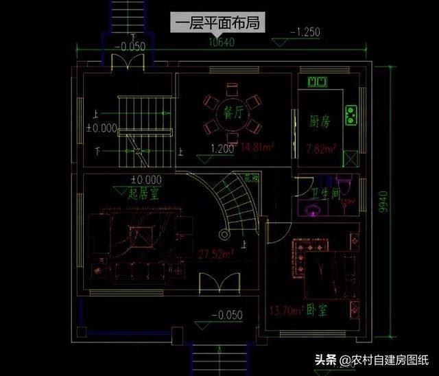 5款带车库的农村别墅，第2款户型方正风水好，最后一款还带地下室