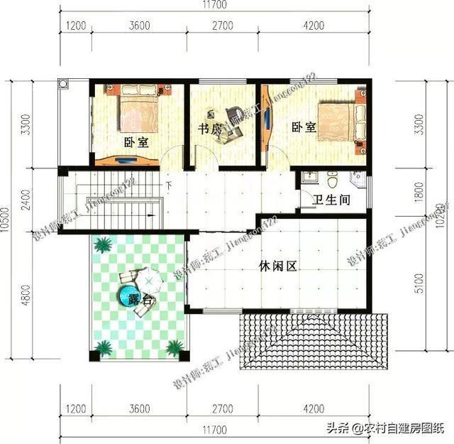 5款带车库的农村别墅，第2款户型方正风水好，最后一款还带地下室