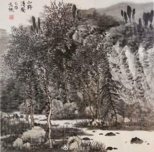 ​段铁国画山水作品——段铁，中国山水画研究院副院长